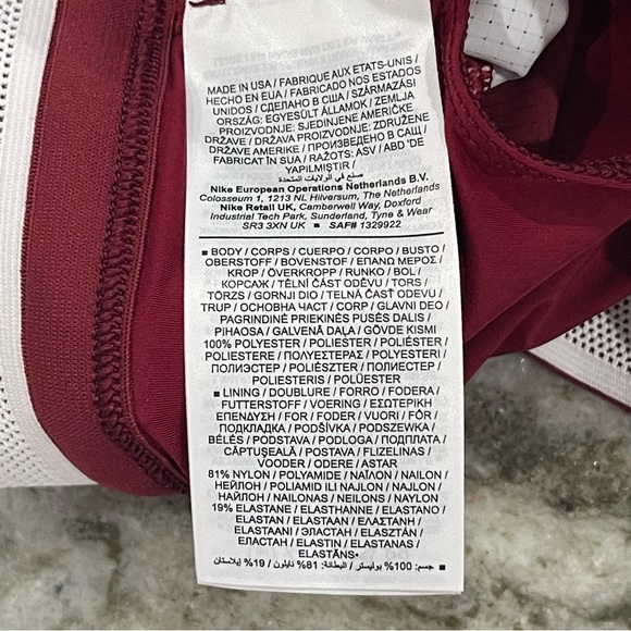 Nike Pro Elite 2” 2-in-1 USA Burgundy Brief Shorts AO8485-611 Women’s Sz XS - Picture 7 of 8